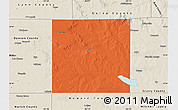 Political Map of Borden County, shaded relief outside