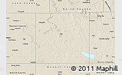 Shaded Relief Map of Borden County