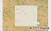 Shaded Relief Map of Borden County, satellite outside