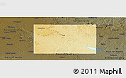 Physical Panoramic Map of Borden County, darken