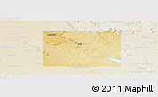 Physical Panoramic Map of Borden County, lighten