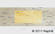 Physical Panoramic Map of Borden County, semi-desaturated