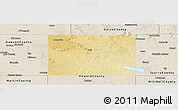 Physical Panoramic Map of Borden County, shaded relief outside