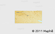 Physical Panoramic Map of Borden County, single color outside