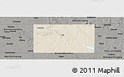 Shaded Relief Panoramic Map of Borden County, darken, semi-desaturated