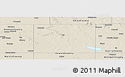 Shaded Relief Panoramic Map of Borden County
