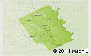Physical 3D Map of Bosque County, lighten