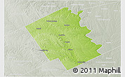 Physical 3D Map of Bosque County, lighten, semi-desaturated