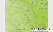 Physical Map of Bosque County