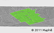 Political Panoramic Map of Bosque County, desaturated