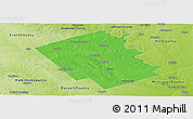 Political Panoramic Map of Bosque County, physical outside