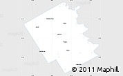 Silver Style Simple Map of Bosque County, single color outside