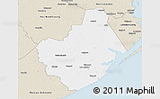 Classic Style 3D Map of Brazoria County