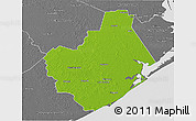 Physical 3D Map of Brazoria County, desaturated