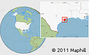 Savanna Style Location Map of Brazoria County, highlighted country
