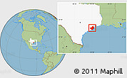 Savanna Style Location Map of Brazoria County, highlighted parent region