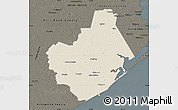 Shaded Relief Map of Brazoria County, darken