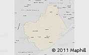 Shaded Relief Map of Brazoria County, desaturated