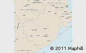 Shaded Relief Map of Brazoria County