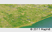 Satellite Panoramic Map of Brazoria County