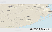 Shaded Relief Panoramic Map of Brazoria County