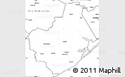 Blank Simple Map of Brazoria County