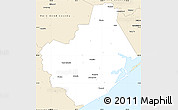 Classic Style Simple Map of Brazoria County