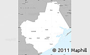 Gray Simple Map of Brazoria County