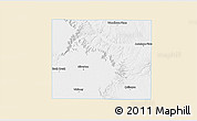 Classic Style 3D Map of Briscoe County, single color outside