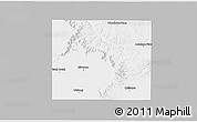 Gray 3D Map of Briscoe County, single color outside