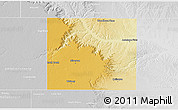 Physical 3D Map of Briscoe County, lighten, desaturated