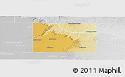 Physical Panoramic Map of Briscoe County, lighten, desaturated