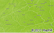 Physical 3D Map of Burleson County
