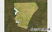 Satellite Map of Burnet County, darken