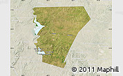 Satellite Map of Burnet County, lighten