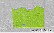 Physical 3D Map of Cass County, lighten, desaturated
