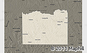 Shaded Relief Map of Cass County, darken