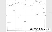 Blank Simple Map of Cass County, cropped outside