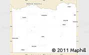 Classic Style Simple Map of Cass County