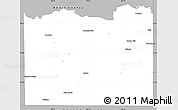 Gray Simple Map of Cass County