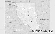 Silver Style 3D Map of Cherokee County