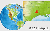 Physical Location Map of Cherokee County
