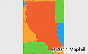 Political Simple Map of Cherokee County