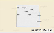 Classic Style 3D Map of Cochran County, single color outside