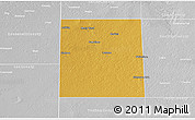 Physical 3D Map of Cochran County, lighten, desaturated