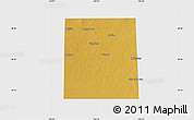 Physical Map of Cochran County, single color outside