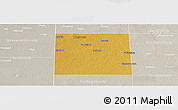 Physical Panoramic Map of Cochran County, lighten, semi-desaturated