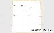 Classic Style Simple Map of Cochran County, single color outside