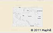 Classic Style 3D Map of Coke County, single color outside