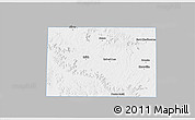Gray 3D Map of Coke County, single color outside